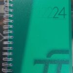 AGENDA 2024 SETTIMANALE POLIPROPILENE SPIRALATA 15x21 cm INTEMPO Prodotto di Qualità Verde