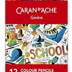 CARAN D'ACHE 1290.712 - Matite colorate School, confezione da 12