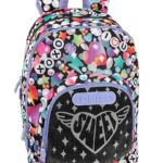 COMIX BRIGHT GIRL - Zaino Scuola Media, Elementare per Bambini e Ragazzi, con Schienale Imbottito e Rinforzato, Spallacci Regolabili e Vano Principale + Tasca Frontale con Zip, cm 32x21x43h