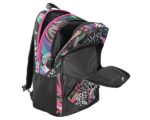 COMIX FLASH - Zaino Con Trolley Staccabile e Regolabile in Altezza, con Manico e Spallacci a Scomparsa, Ampio Vano - Zainetto Bambina e Bambino con Etichetta Nome e Zaino Scuola, Rosa/Nero, 32x52hx23 - immagine 6