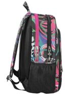 COMIX FLASH - Zaino Con Trolley Staccabile e Regolabile in Altezza, con Manico e Spallacci a Scomparsa, Ampio Vano - Zainetto Bambina e Bambino con Etichetta Nome e Zaino Scuola, Rosa/Nero, 32x52hx23 - immagine 8