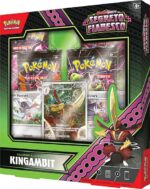 Collezione illustrazione Kingambit dell’espansione Scarlatto e Violetto - Segreto Fiabesco del GCC Pokémon (1 carta promozionale olografica, 2 carte olografiche e 4 buste di espansione), italiano - immagine 3