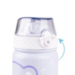 Colourbook Borraccia Termica Bambini 400 Ml, Acciaio Inox Doppia Parete, Beccuccio Silicone, Anti Perdita, Facile Da Aprire, Per Scuola Asilo Tempo Libero, Con Gancio Trasporto, Colore Lilla - immagine 6