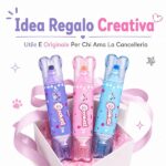 Colourbook Set 3 Evidenziatori con Timbro Doodle, Doppia Punta, Colori Pastello Azzurro Rosa Viola, per Scuola Agenda Diario Bullet Journal, Pennarelli Decorativi Kawaii per Bambini - immagine 6