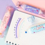 Colourbook Set 3 Evidenziatori con Timbro Doodle, Doppia Punta, Colori Pastello Azzurro Rosa Viola, per Scuola Agenda Diario Bullet Journal, Pennarelli Decorativi Kawaii per Bambini - immagine 7