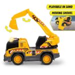 Dickie Toys - Escavatore Cm. 30, con braccio girevole a 360°, perfetto per giocare sulla sabbia, con luci e suoni, a partire dai 3 anni, 203306026 - immagine 4