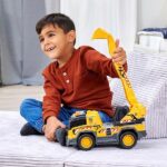 Dickie Toys - Escavatore Cm. 30, con braccio girevole a 360°, perfetto per giocare sulla sabbia, con luci e suoni, a partire dai 3 anni, 203306026 - immagine 7