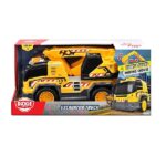 Dickie Toys - Escavatore Cm. 30, con braccio girevole a 360°, perfetto per giocare sulla sabbia, con luci e suoni, a partire dai 3 anni, 203306026 - immagine 8