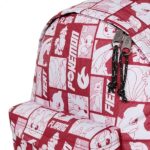 EASTPAK ZAINO POKEMON BURGUNDY DAY PAK'R 24 LITRI COLORE BIANCO E ROSSO EDIZIONE LIMITATA 2025 TASCA LATERALE PORTA BORRACCIA E TASCA SUL RETRO CON CERNIERA - immagine 5