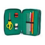 GO POP Astuccio T-Rex, Completo di Set Cancelleria, Astuccio 3 Scomparti per Bambino e Ragazzi, Prima Elementare, Tema Dinosauri, Per Scuola Elementare e Medie - immagine 4