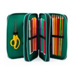 GO POP Astuccio T-Rex, Completo di Set Cancelleria, Astuccio 3 Scomparti per Bambino e Ragazzi, Prima Elementare, Tema Dinosauri, Per Scuola Elementare e Medie - immagine 5