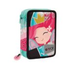 Giochi Preziosi GOPOP 2022 Astuccio Triplo Princess, per chi si sente dolce, sognatrice e magica, completo di Matite Colorate, Pennarelli, Penne, Gomma, Temperino, Righello e Forbice, GG9L2200