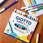 Giotto 454000 Turbo Pennarelli, Turbo Maxi Punta Larga, 5 mm, Confezione da 12, Assortiti - immagine 3