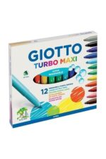 Giotto 454000 Turbo Pennarelli, Turbo Maxi Punta Larga, 5 mm, Confezione da 12, Assortiti - immagine 4