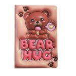 I-TOTAL® - Notebook A5 pagine bianche con copertina 3D, squishy 196 facciate