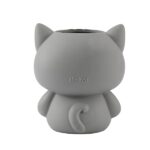 I-TOTAL - Portatutto 3D – Organizer da Scrivania in Stile Kawaii per Penne e Accessori, Idea Regalo (GREY CAT) - immagine 4