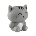 I-TOTAL - Portatutto 3D – Organizer da Scrivania in Stile Kawaii per Penne e Accessori, Idea Regalo (GREY CAT) - immagine 5