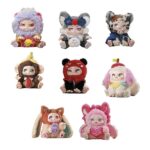 KIMMON Peluche da collezione Blind Box - Serie Regain Myself, articolabile, 6 figure + 2 segreti, 16-18 cm, 1 pezzo casuale (Deqube 920D00313)
