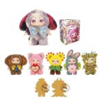 KIMMON Peluche da collezione Blind Box - Serie Spring New Growth articolabile, 6 figure + 2 segreti, 17-18 cm, 1 pezzo casuale (Deqube 920D00312)