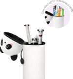LEGAMI - Set di 10 penne gel cancellabili + Panda 2 in 1 astuccio portapenne - con inchiostro cancellabile termosensibile, gamma di colori dell'inchiostro e disegni a botte, punta da 0,7 mm, set 2 - immagine 5