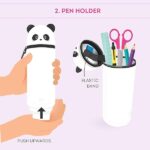 LEGAMI - Set di 10 penne gel cancellabili + Panda 2 in 1 astuccio portapenne - con inchiostro cancellabile termosensibile, gamma di colori dell'inchiostro e disegni a botte, punta da 0,7 mm, set 2 - immagine 7