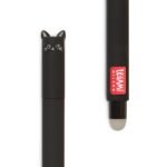 LEGAMI - Set di 13 Penne Gel Cancellabili, Inchiostro Termosensibile e Colorato, Design Divertente a Forma di Barile, Punta 0,7 mm, Motivi Animali Panda, Lama, Unicorno - immagine 4