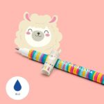 LEGAMI - Set di 15 penne gel cancellabili, con inchiostro gel cancellabile, non rovinano i fogli, punta da 0,7 mm, colori assortiti e motivi a forma di animali - immagine 7