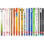 LEGAMI - Set di 18 penne gel cancellabili con inchiostro cancellabile termosensibile, gamma di colori dell'inchiostro e design del fusto, punta da 0,7 mm, disegni di animali, pollo, maiale, asino