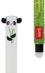 LEGAMI Set di 7 penne gel cancellabili + astuccio per matite super morbido + portachiavi in peluche in regalo | Set di articoli di cancelleria per la scuola per bambini, adolescenti e studenti | - immagine 8