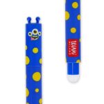LEGAMI Set di 7 penne gel cancellabili + astuccio super morbido + portachiavi in peluche set regalo | Cancelleria per il ritorno a scuola per bambini, adolescenti e studenti | Simpatici disegni a tema - immagine 8