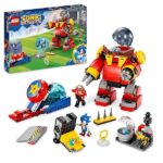 LEGO 76993 Sonic the Hedgehog Sonic vs. Robot Death Egg del Dr. Eggman, Gioco per Bambini e Bambine con Sfera della Velocità, Sistema di Lancio e 6 Personaggi, Regalo per Ragazzi e Ragazze da 8 Anni