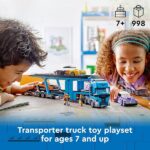 LEGO City 60408 - Autotransporter con Sportwagen, Muslcar e Hot Rod (998 pezzi) - immagine 4