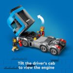 LEGO City 60408 - Autotransporter con Sportwagen, Muslcar e Hot Rod (998 pezzi) - immagine 7