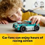 LEGO Creator 3 in 1 Street Racer 31127 Kit da costruzione con muscle car, giocattolo hot rod e auto da corsa, modelli di auto per bambini dai 7 anni che amano - immagine 4