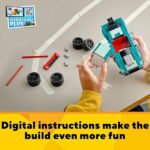 LEGO Creator 3 in 1 Street Racer 31127 Kit da costruzione con muscle car, giocattolo hot rod e auto da corsa, modelli di auto per bambini dai 7 anni che amano - immagine 5