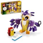 LEGO Creator 3in1 Creature della Foresta Fantasy, Set con Animali Giocattolo tra cui Gufo e Coniglio, Giochi per Bambini dai 7 Anni in su, 31125