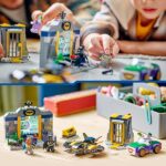 LEGO DC Batcaverna con Batman, Batgirl e The Joker, Giocattolo da Costruire con Action Figure dei Supereroi da Collezione, Giochi Creativi per Bambini e Bambine da 4 Anni con Batwing e Macchina 76272 - immagine 7