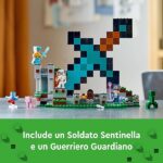 LEGO Minecraft L'Avamposto della Spada Giocattolo da Costruire con Figure di Creeper, Soldato, Guerriero Guardiano e Scheletro, Giochi per Bambini e Bambine da 8 Anni, Idea Regalo di Compleanno 21244 - immagine 7
