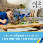LEGO Sonic the Hedgehog Sfida del Giro della Morte nella Green Hill Zone di Sonic, Gioco da Costruire per Bambini e Bambine con 9 Personaggi tra cui Dr. Eggman e Amy, Idea Regalo di Compleanno 76994 - immagine 3