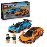 LEGO Speed Champions Lamborghini Revuelto e Huracán STO - Modellini di Auto da Corsa - Macchine Giocattolo con 2 Minifigure dei Piloti - Regalo di Compleanno per Bambini da 10 Anni in su - 77238
