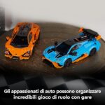 LEGO Speed Champions Lamborghini Revuelto e Huracán STO - Modellini di Auto da Corsa - Macchine Giocattolo con 2 Minifigure dei Piloti - Regalo di Compleanno per Bambini da 10 Anni in su - 77238 - immagine 4