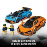LEGO Speed Champions Lamborghini Revuelto e Huracán STO - Modellini di Auto da Corsa - Macchine Giocattolo con 2 Minifigure dei Piloti - Regalo di Compleanno per Bambini da 10 Anni in su - 77238 - immagine 6