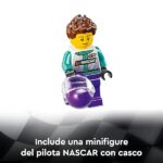 LEGO Speed Champions NASCAR Next Gen Chevrolet Camaro ZL1, Modellino di Auto da Costruire, Macchina Giocattolo da Collezione con Minifigure del Pilota, Giochi per Bambini e Bambine da 9 Anni 76935 - immagine 6