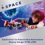 LEGO Technic Astronave Heavy Cargo VTOL LT81, Giochi per Bambini e Bambine da 10 Anni in su, Aereo Spaziele Giocattolo da Costruire per le Missioni Spaziali, Veicolo con Funzioni Realistiche 42181 - immagine 3
