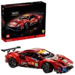 LEGO Technic Ferrari 488 GTE “AF Corse #51”, Modello Auto Sportiva da Corsa, Set da Collezionista per Adulti, Idea Regalo per la Festa del Papà, 42125