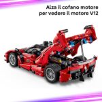 LEGO Technic Ferrari FXX K Macchina Giocattolo - Modello di Auto da Corsa per il Gioco e l'Esposizione con Motore V12, Differenziale e Pistoni Mobili - Idea Regalo per Bambini da 10 Anni - 42212 - immagine 4