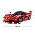 LEGO Technic Ferrari FXX K Macchina Giocattolo - Modello di Auto da Corsa per il Gioco e l'Esposizione con Motore V12, Differenziale e Pistoni Mobili - Idea Regalo per Bambini da 10 Anni - 42212 - immagine 9
