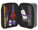 LYON GAMER - Astuccio Scuola Ufficiale Lyon Gamer, Astuccio 3 Scomparti Bambino e Bambina con Set Cancelleria, Penna Cancellabile Blu Frixion e Pratica Chiusura a Zip, 20x13Hx7 cm, Multicolore - immagine 6