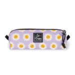 Legami - Astuccio, Chiusura a Zip, Realizzato da Plastica riciclata, Resistente, Pratico, 22x6 cm, Tema Daisy