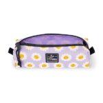 Legami - Astuccio, Chiusura a Zip, Realizzato da Plastica riciclata, Resistente, Pratico, 22x6 cm, Tema Daisy - immagine 3